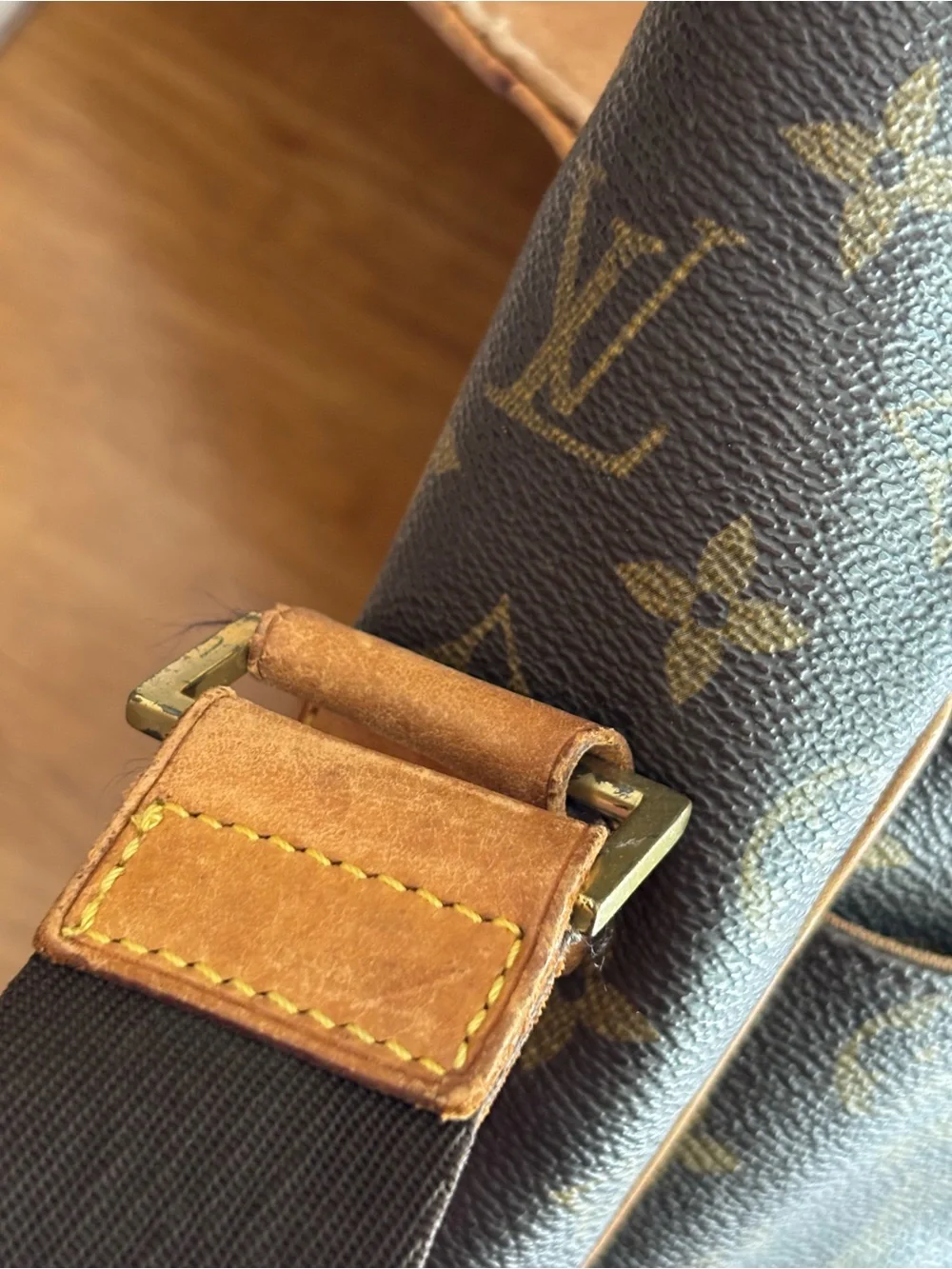 Louis Vuitton Monogram Canvas Messenger Bag in Brown and Tan